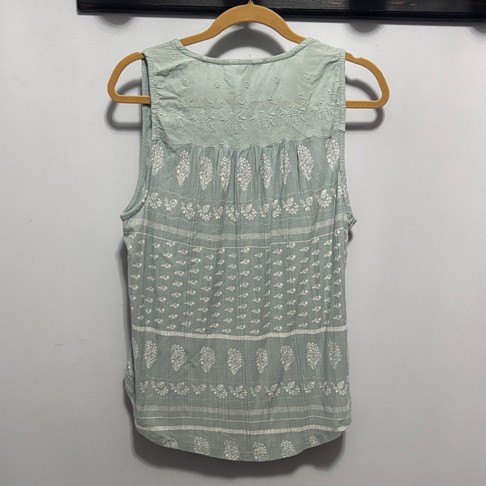 Women's lucky Brand Sleeveless Top - Light Green knit - Picture 4 of 5